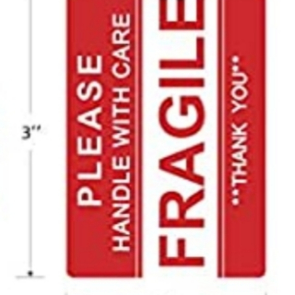 COPY - 300CT ROLL 3"x2" HANDLE IT WITH CARE FRAGILE THANK YOU STICKERS - Picture 3 of 3